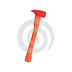 Red firefighter axe vector Illustration