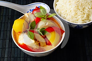 Red fish curry