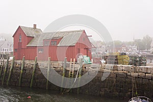 Red fishing shack, also known as Motif Number One in Rockport, MA