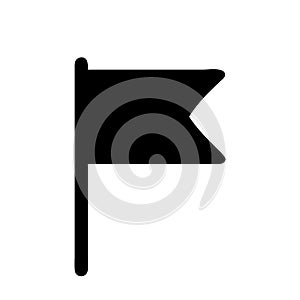 Red flag icon vector flat design photo