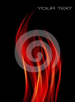 Red flame photo