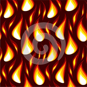 Red flame seamless background