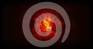 Red flare fire glow lights effect in lava video footage background