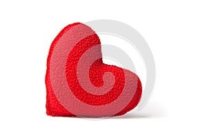 Red fleece heart photo