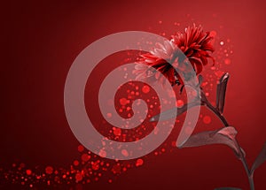 Red flower background