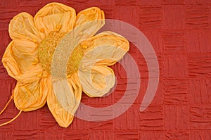 Red Flower spring card
