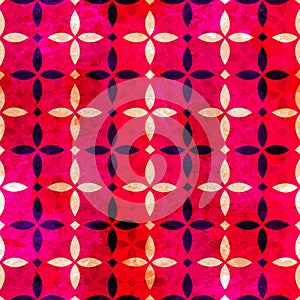 Red flowers seamless pattern