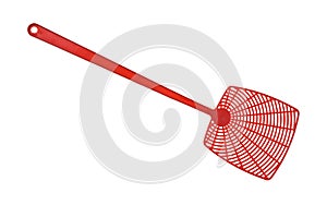 Red fly swatter