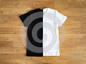 Red folded T-shirt stack