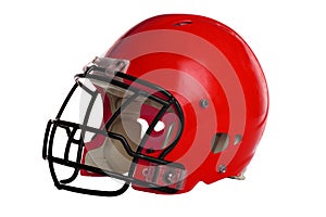 Red Football Helmet