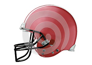 Red Football Helmet photo