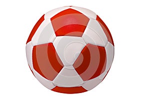 Red football with traditional pattern