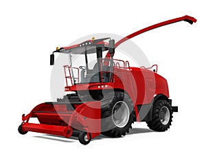 Red Forage Harvester photo