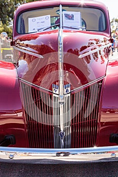 Red 1940 Ford Coupe