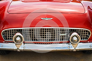 Red 1956 Ford Thunderbird Convertible Classic Car