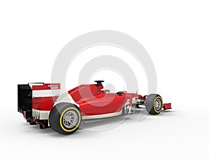 Red Formula One Car - Soft Tires Equiped