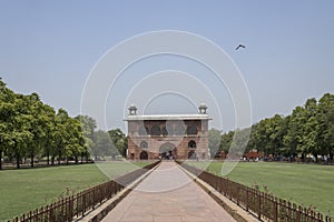 Red fort or lal Qila in delhi is a UNESCO heritage site which has a museum dedicated to the brave warriors who fought for India. photo