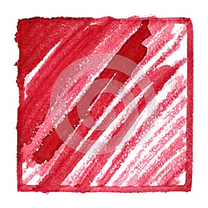 Red frame with oblique strokes