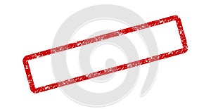 Red frame of ruber stamp vector icon, illustration modern concept islolated on white background