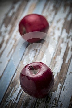 Red fresh apple