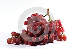 Red fresh grapes