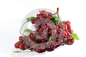 Red fresh grapes