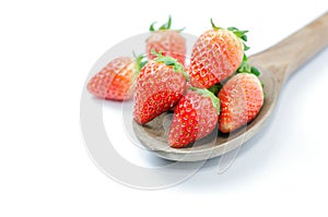 Red fresh strawberies
