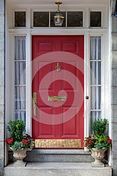 Red Front Door in New England