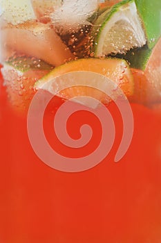 Red fruit drink