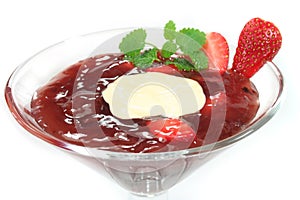 Red fruit jelly