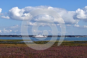 Red Funnel Ferry, Southampton Water, Hampshire, UK