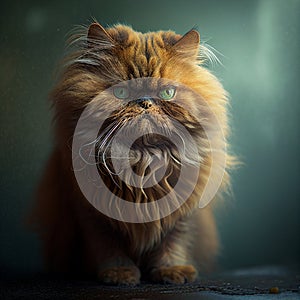 The Red-Furred Persian Cat