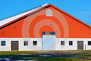 Red gable barn