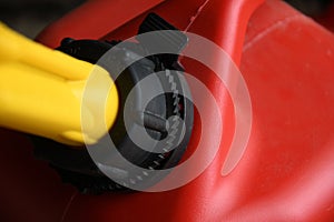 Red Gas Can Close Up