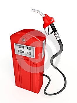 Red Gasoline Pump