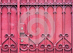 Red Gate with Lock