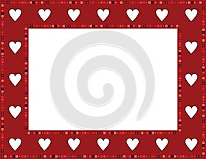 Red Gem Heart Frame