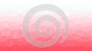 Red Geometric background with triangular polygons. Abstract design. Vector illustration