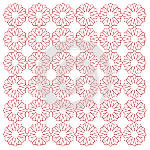 Red Geometric Luxury Ornamental Pattern