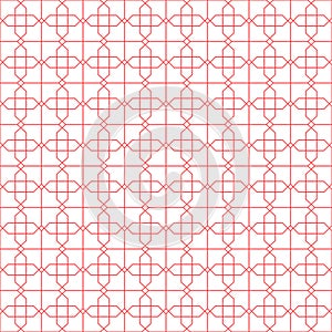 Red Geometric Luxury Ornamental Pattern