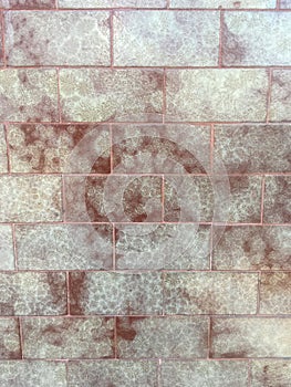 Red geometric parttern of a floor