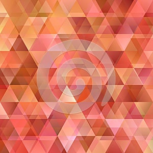 Red geometric retro low poly triangle background