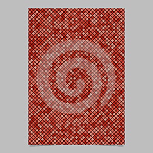 Red geometrical pattern poster design - vector document background