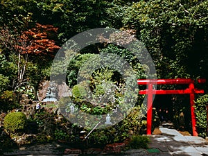 Front gate of Hasedera Temple in Kamakura