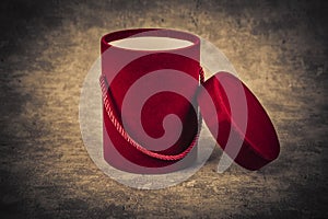 Red gift box  on white background. Clipping path included.