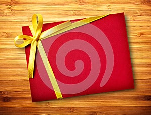 Red gift parcel