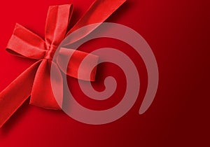 Red gift ribbon