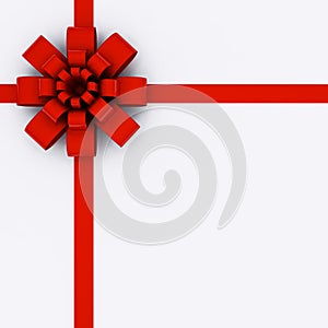 Red Gift ribbon