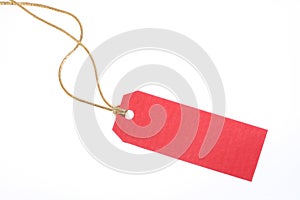 Red Gift Tag