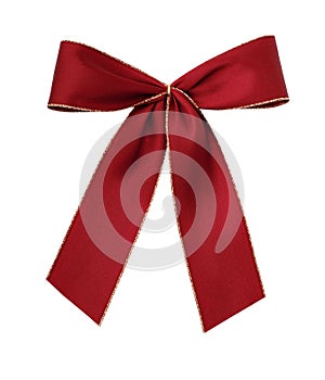 Red giftbow isolated